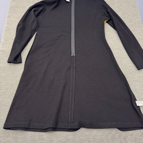 Vintage 90s‎ Karin Stevens M Black Knit Dress Yellow Red Mondrian Colorblock Mod - Picture 12 of 16